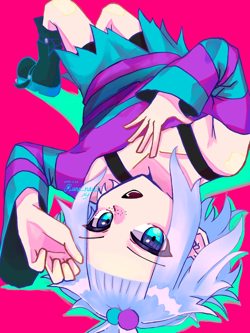 roxie (pokemon and 1 more) drawn by runa_(luna_naut)