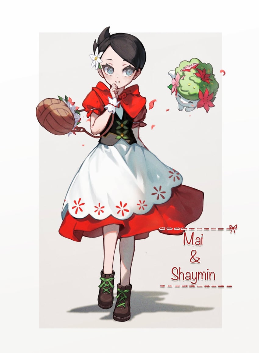 shaymin and marley (pokemon and 1 more) drawn by sora_no87