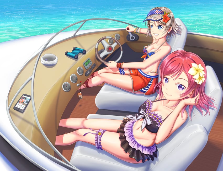 nishikino maki, watanabe you, and takami chika (love live! and 2 more) drawn by tsukimi_seiya