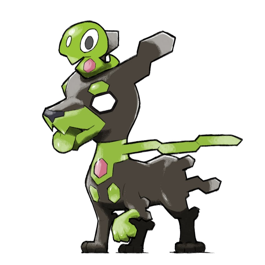 zygarde and zygarde core (pokemon) drawn by blacknirrow