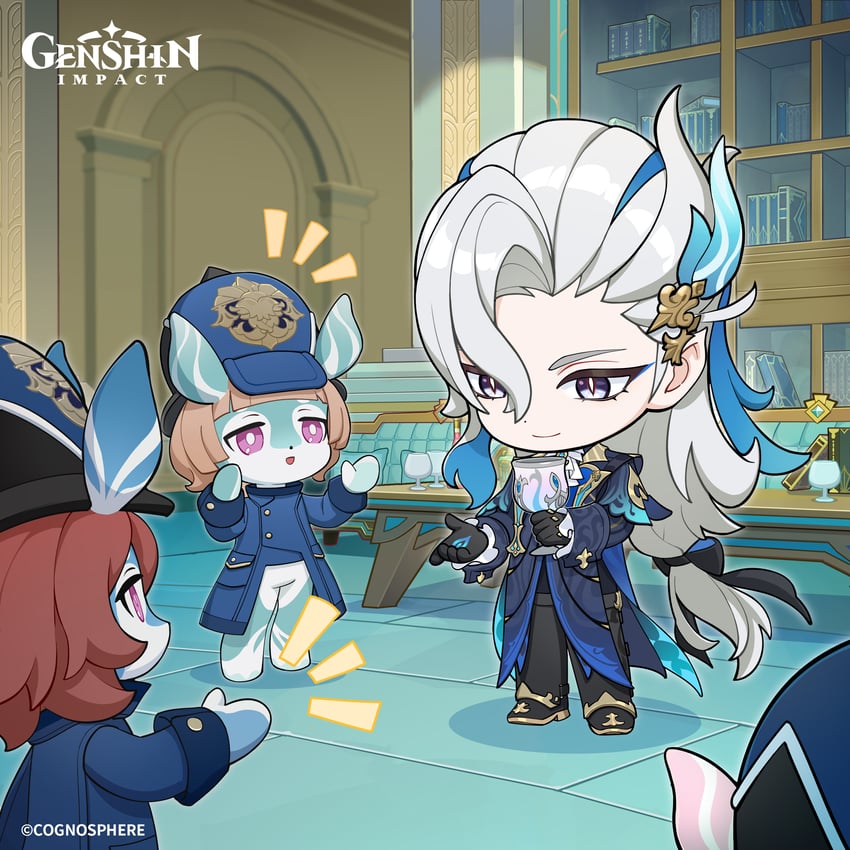 neuvillette, aeife, and trow (genshin impact)