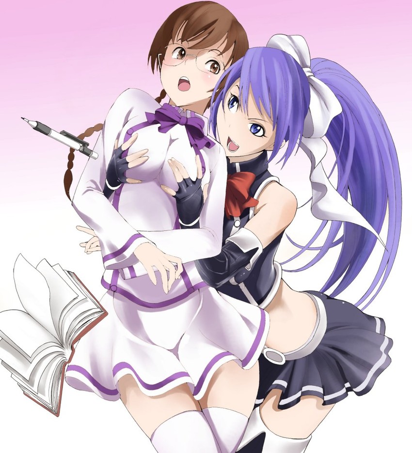 clala and yuri (quiz magic academy) drawn by hakaba_(dairiseki)