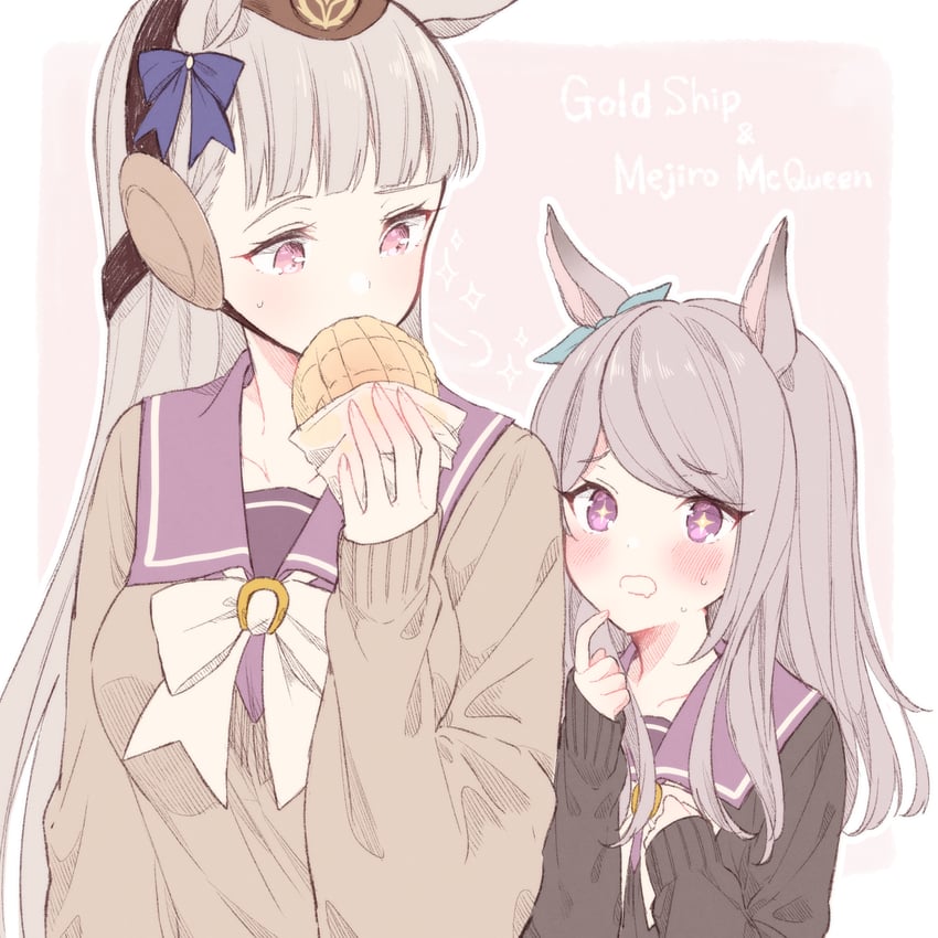 gold ship and mejiro mcqueen (umamusume) drawn by tetora_(oudonoishiize)