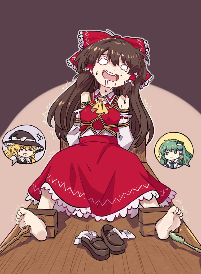 hakurei reimu, kirisame marisa, and kochiya sanae (touhou) drawn by nero_augustus