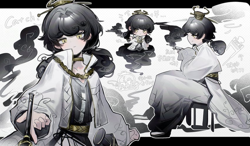 wang zhao (project moon and 1 more) drawn by kan_084
