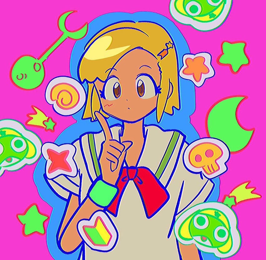 keroro and angol mois (keroro gunsou) drawn by pon_ko