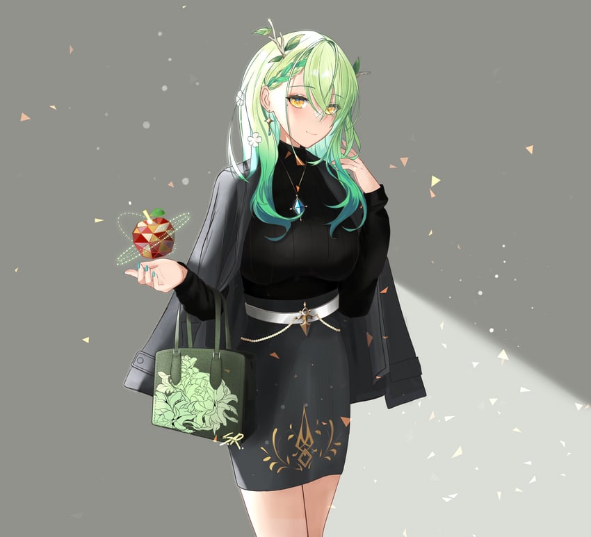 ceres fauna (hololive and 1 more) drawn by xsilentred