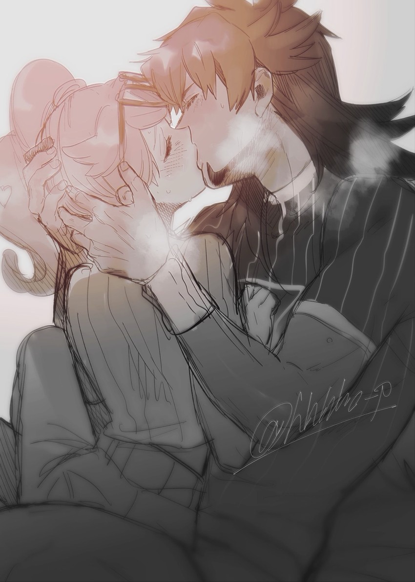 leon and sonia (pokemon and 1 more) drawn by mmk_okikami