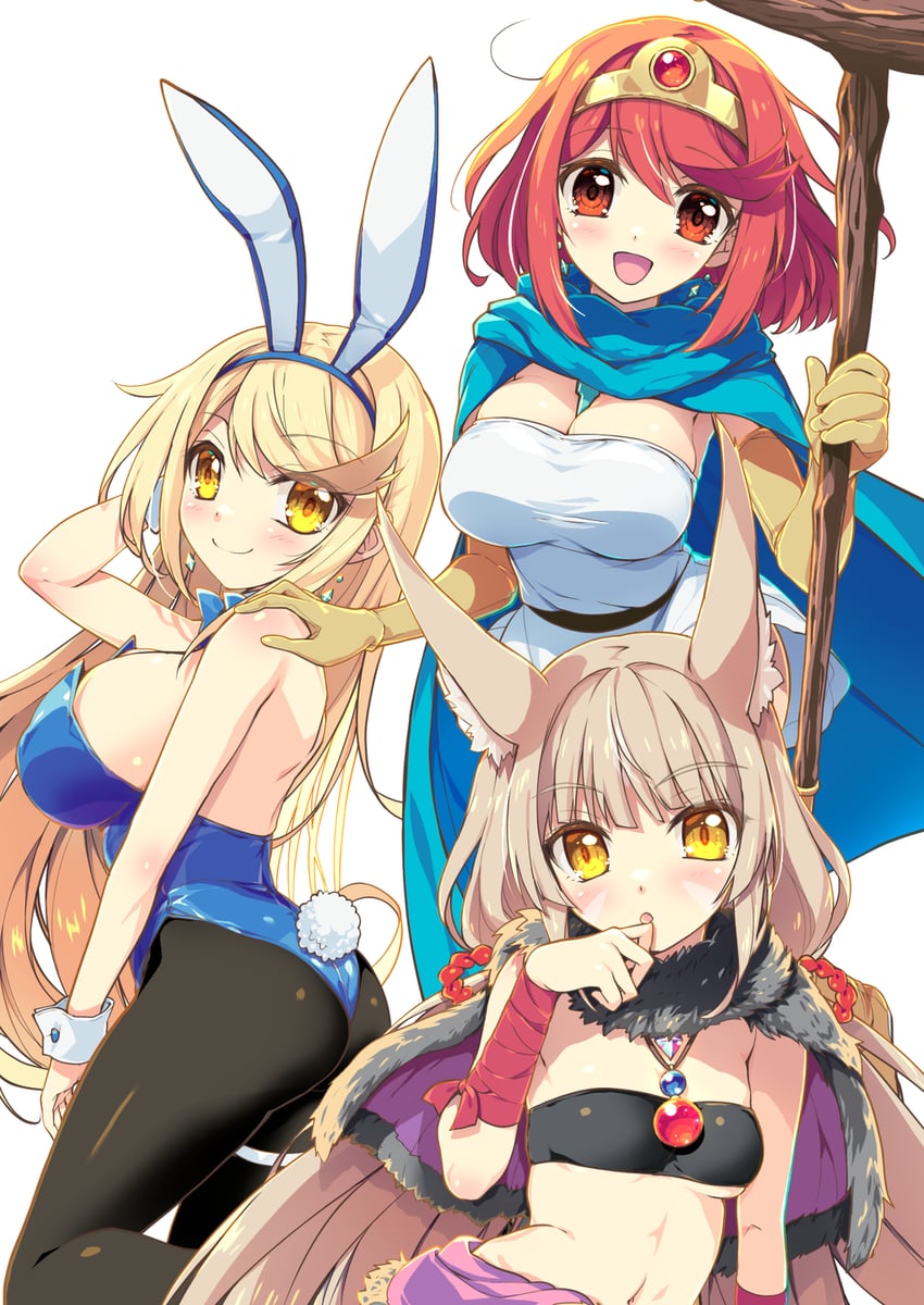 pyra, mythra, nia, sage, gadabout, and 1 more (xenoblade chronicles and 3 more) drawn by watsuki_ayamo