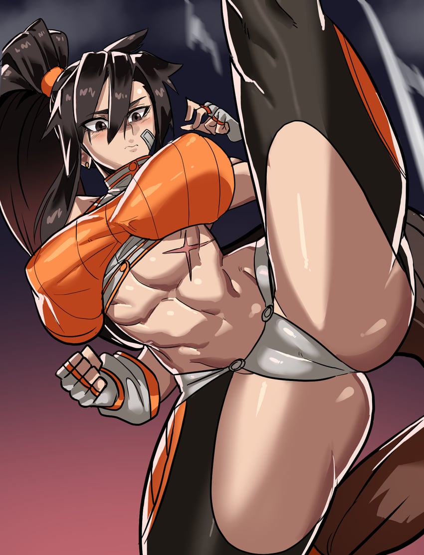 female fighter (dungeon and fighter and 1 more) drawn by gamjasssak