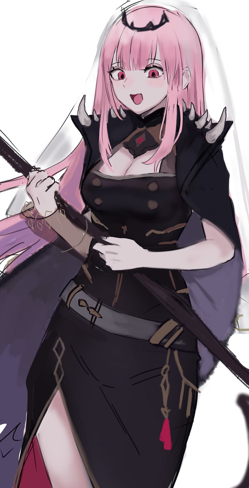 mori calliope (hololive and 1 more) drawn by agamemega