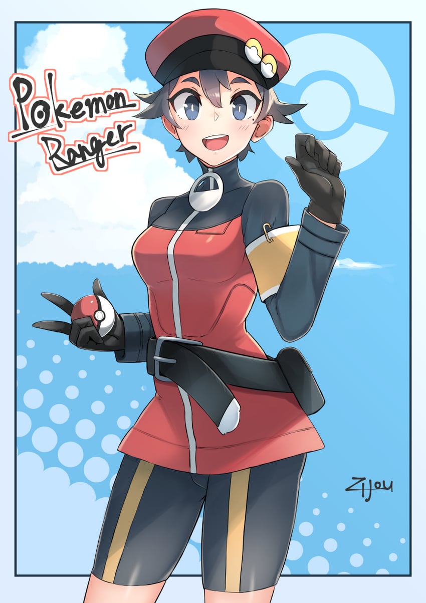 pokemon ranger (pokemon and 1 more) drawn by zijou