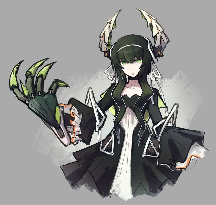 dead master (black rock shooter and 1 more) drawn by mehyuew39