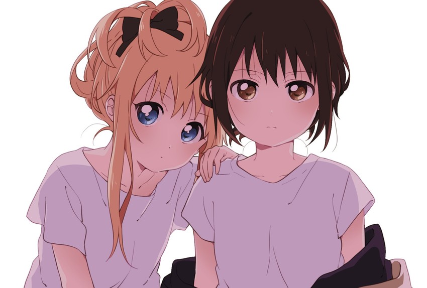toshinou kyouko and funami yui (yuruyuri) drawn by namori