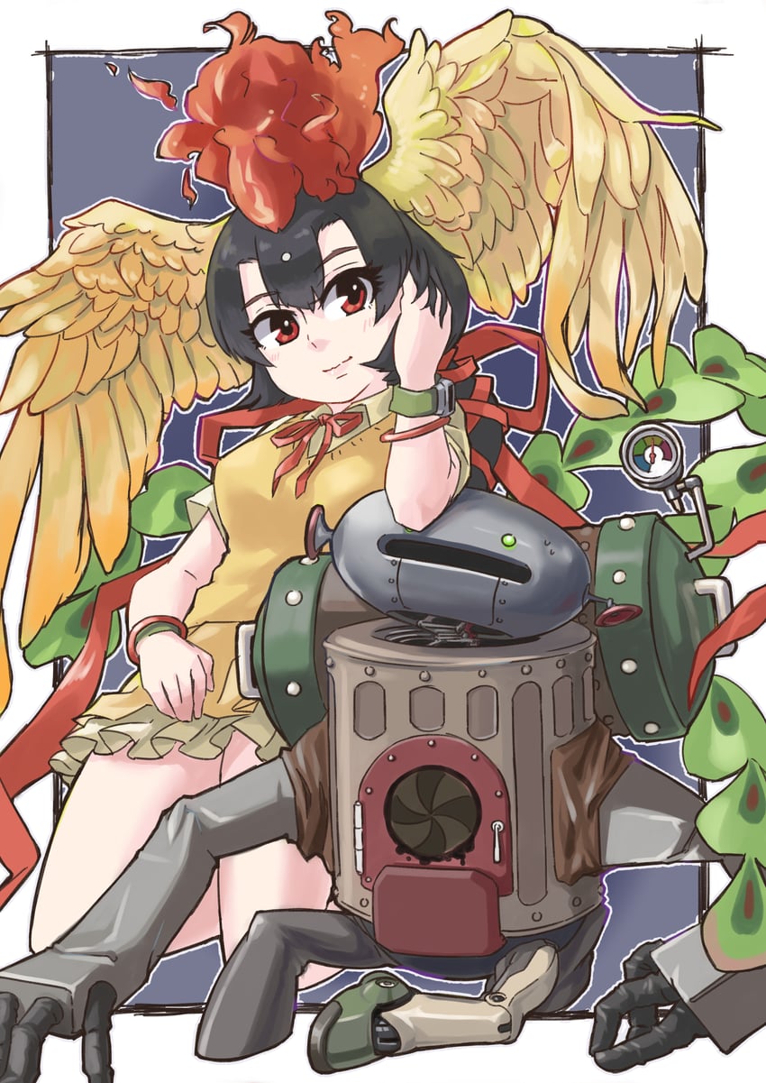 hi no tori and fifi (kemono friends and 1 more) drawn by toriny