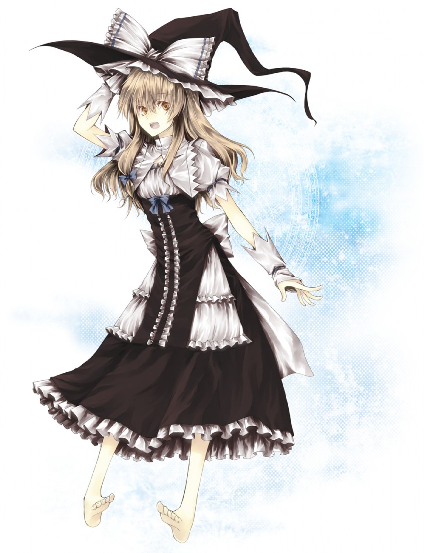 kirisame marisa (touhou and 1 more) drawn by shiren_(monochrome_structure)