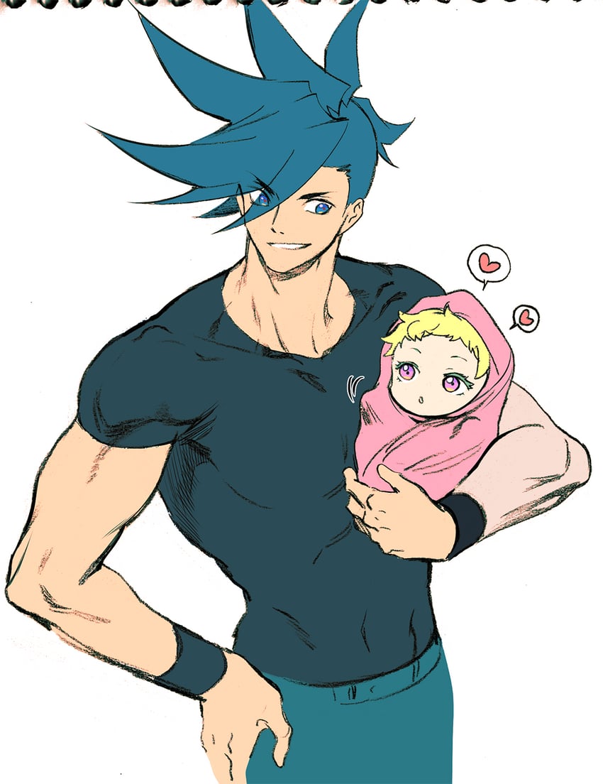 lio fotia and galo thymos (promare) drawn by bae_(baebae)