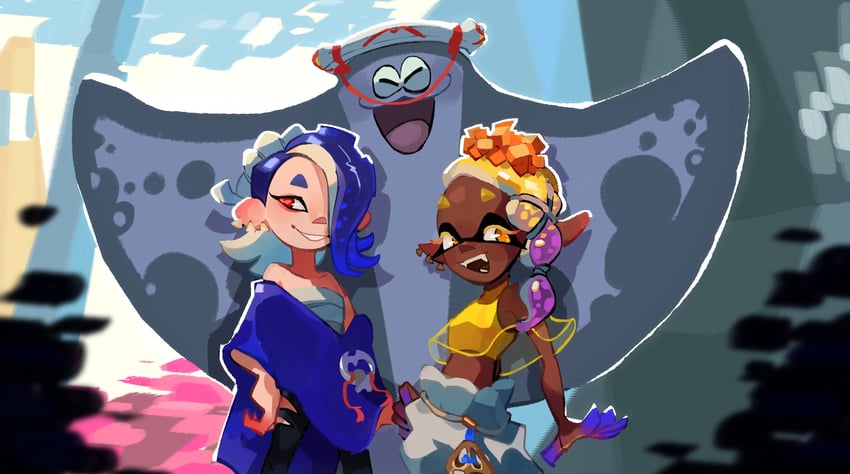 shiver, frye, and big man (splatoon and 1 more) drawn by el_padaa_(the_trashiest_pada)
