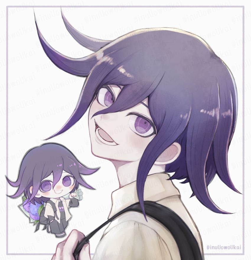 oma kokichi (danganronpa and 1 more) drawn by inukai_(inuuowoukai)
