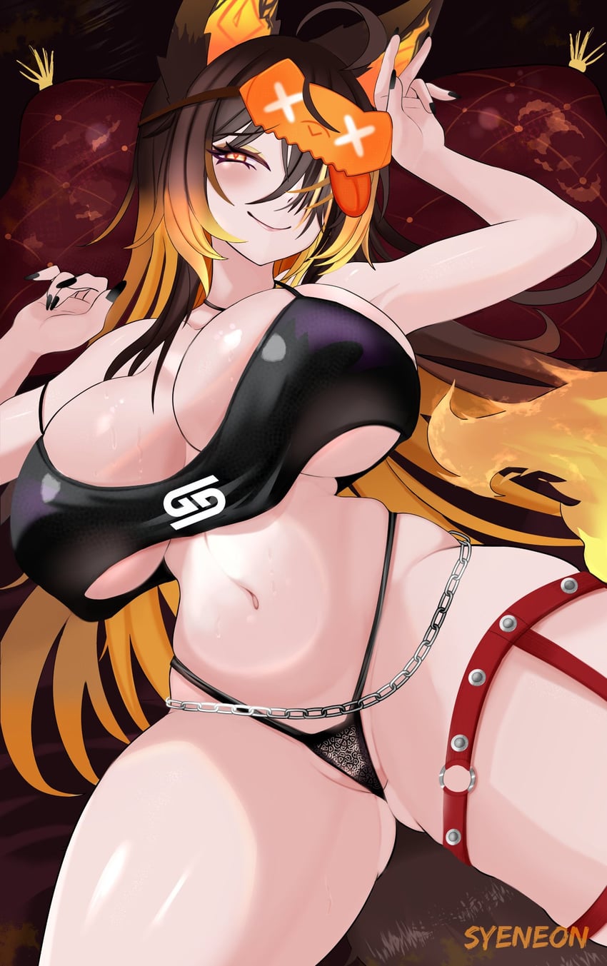sinder (indie virtual youtuber and 1 more) drawn by syeneon