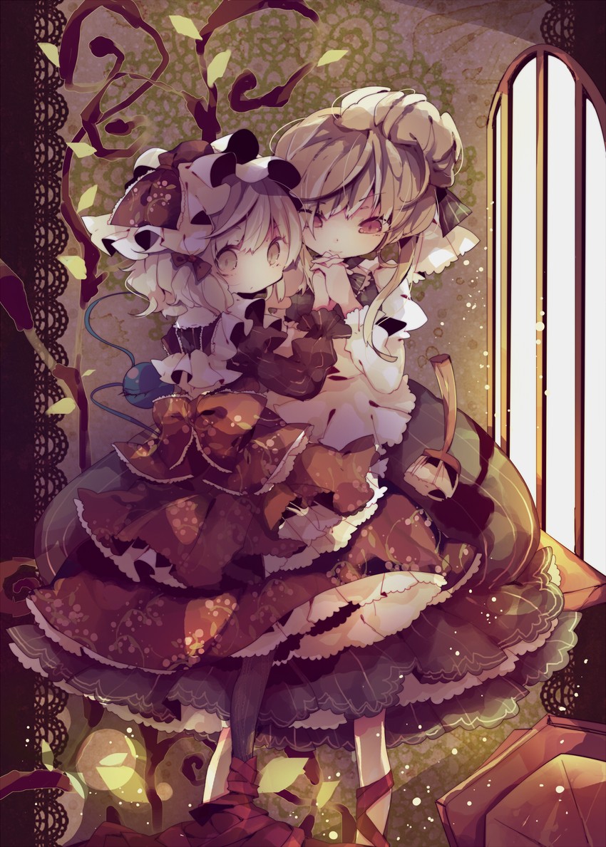 komeiji koishi and yakumo yukari (touhou) drawn by ana_(rznuscrf)