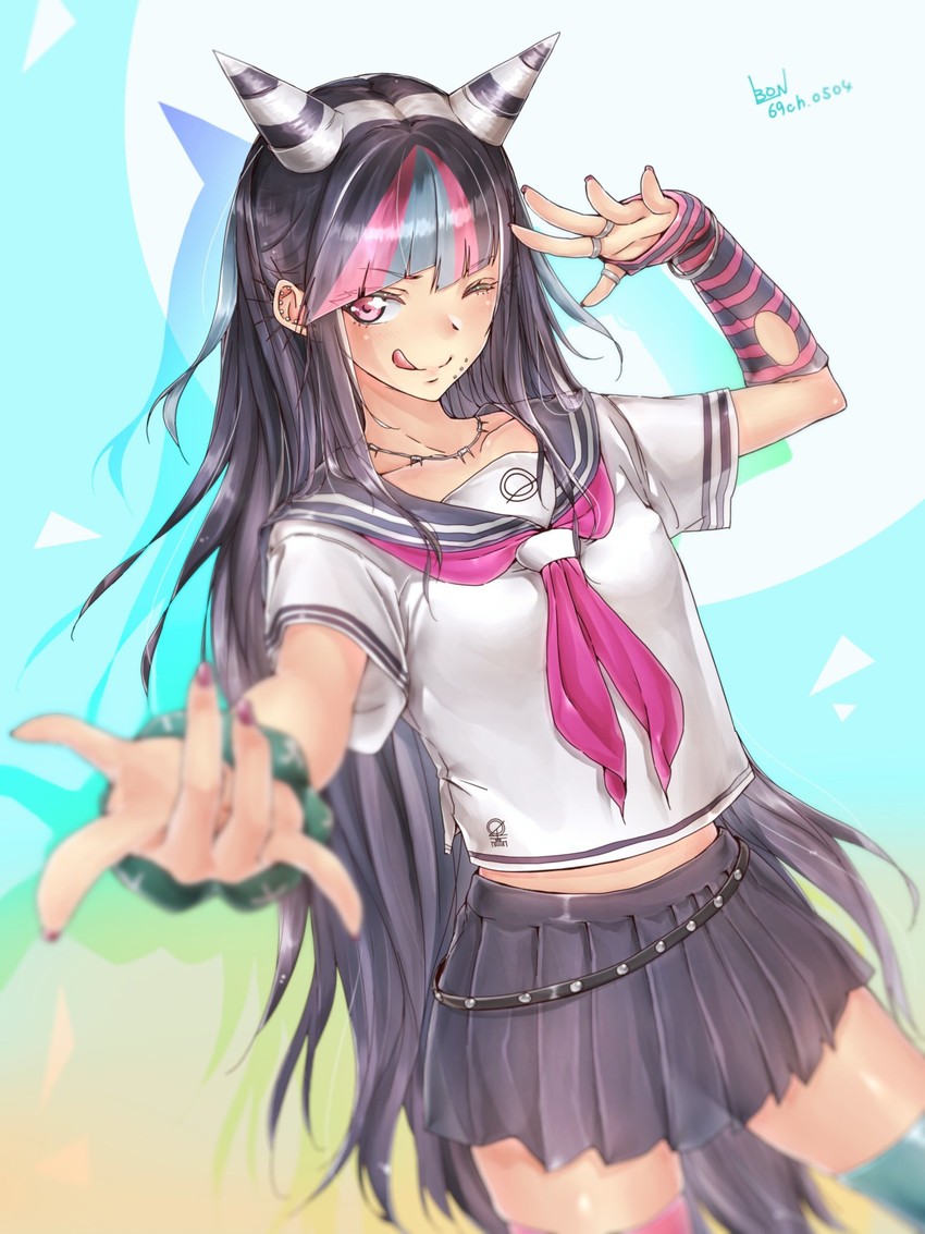 mioda ibuki (danganronpa and 1 more) drawn by mioda_69ch