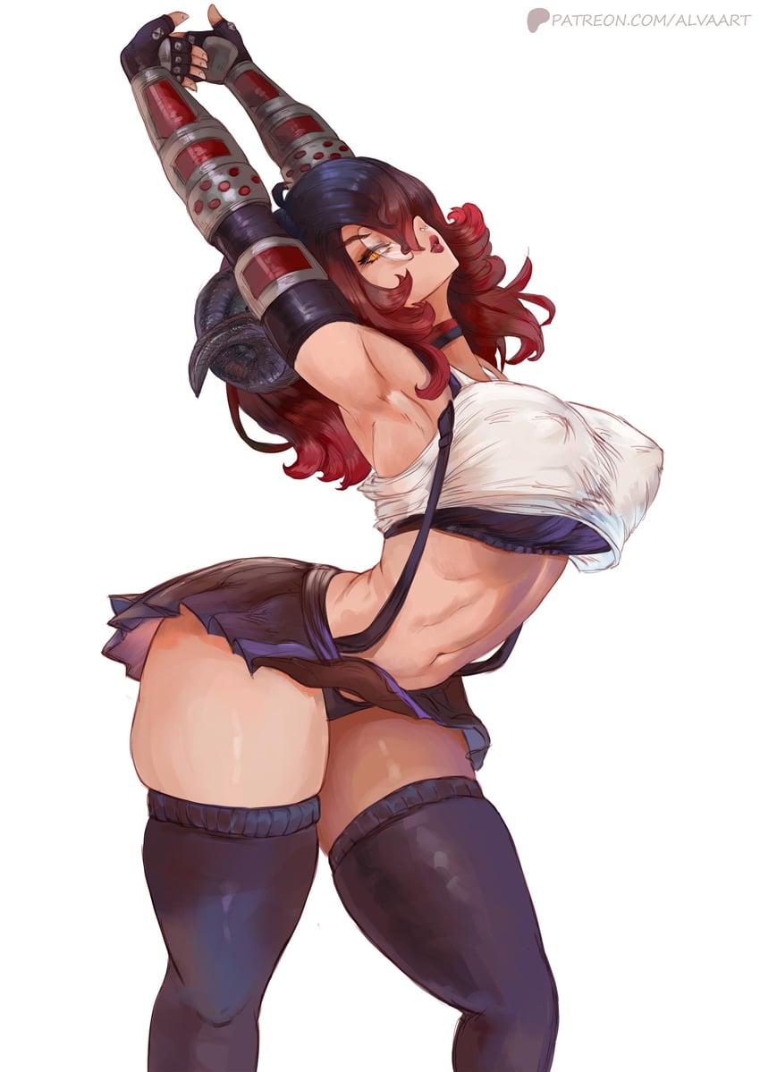 tifa lockhart and adc vr (final fantasy and 3 more) drawn by alva_(artofalva)