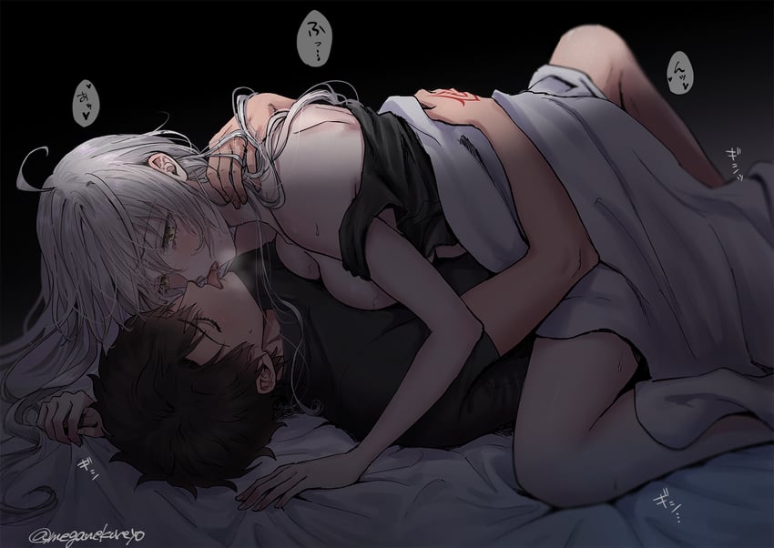 fujimaru ritsuka and jeanne d'arc alter (fate and 1 more) drawn by omizu_(omz)