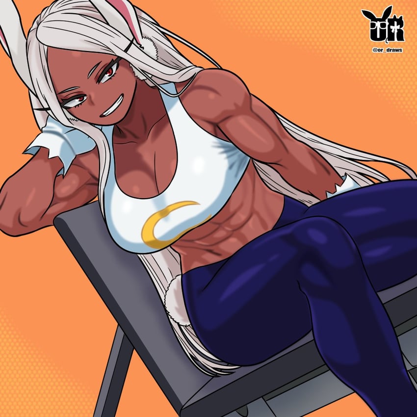 mirko (boku no hero academia) drawn by or_draws