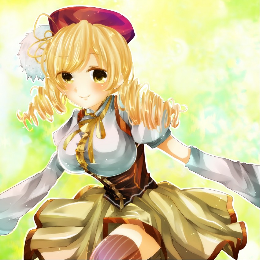 tomoe mami (mahou shoujo madoka magica) drawn by amenosaka_nono