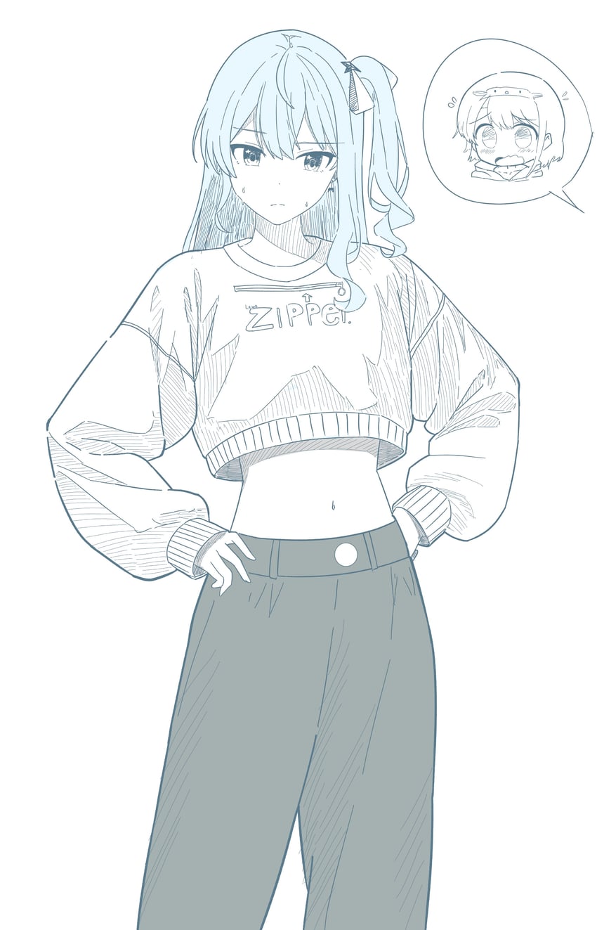 hoshimachi suisei and oozora subaru (hololive) drawn by deozt