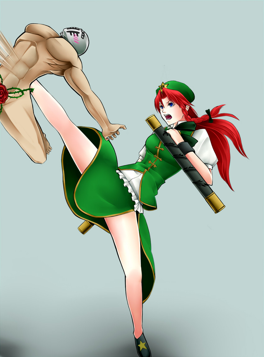 hong meiling and sin sack (touhou) drawn by yukichi_(bancho99)