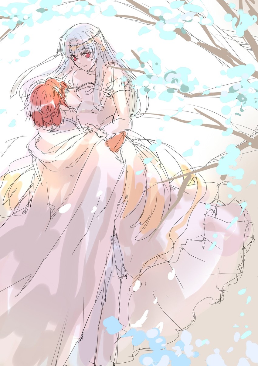 eliwood and ninian (fire emblem and 2 more) drawn by rokusashu