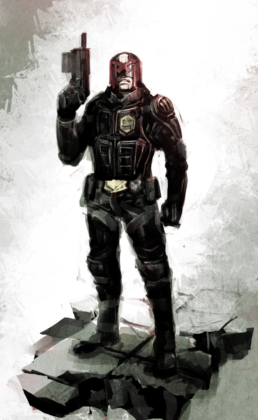 judge dredd (dredd and 2 more) drawn by naratani