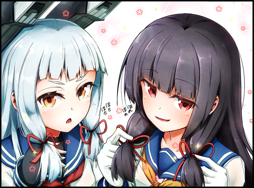 murakumo and isokaze (kantai collection) drawn by giorgio_claes