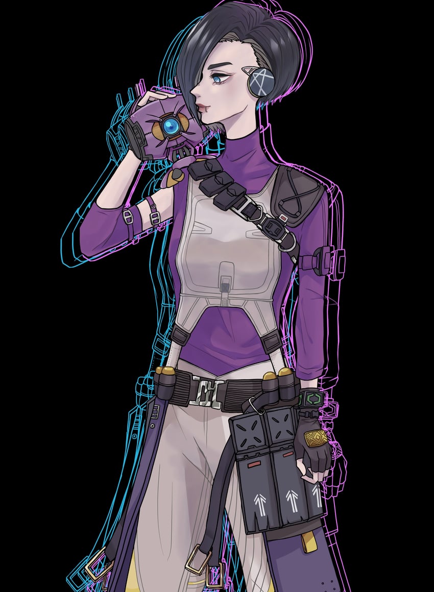 rhapsody and rowdy (apex legends and 1 more) drawn by nibe_chiyo