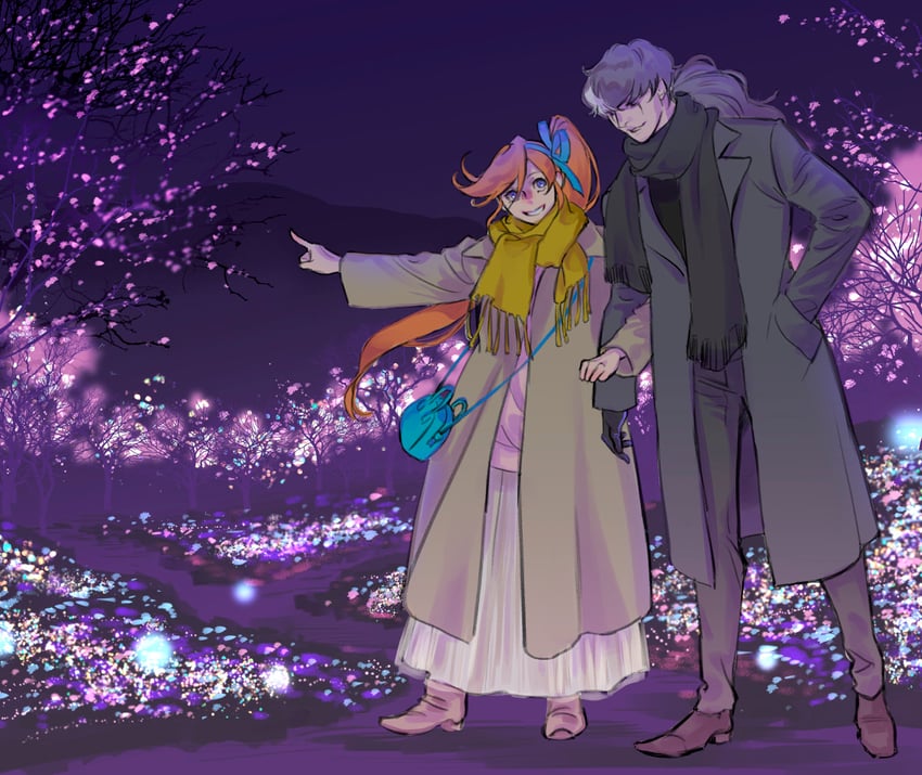 athena cykes and simon blackquill (ace attorney and 1 more) drawn by nekowosuu