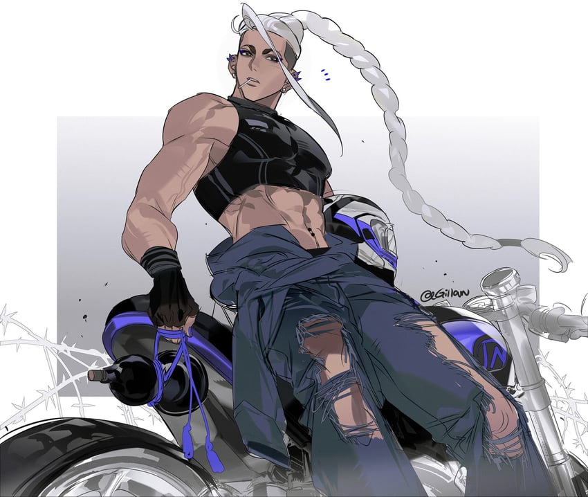 jamie siu (street fighter and 1 more) drawn by gillannn