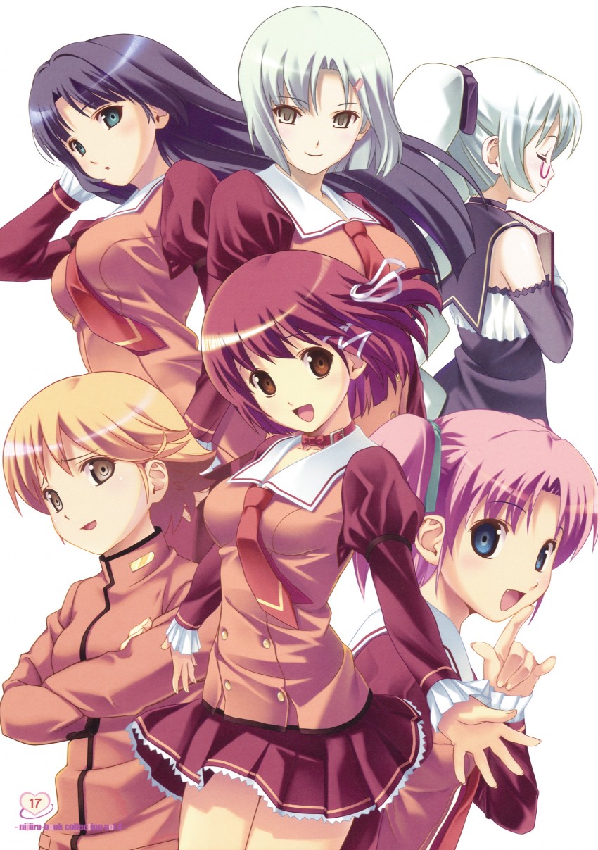 mizusawa noel, ichijou anzu, enjouji alex yukihiro, arai ruka, and kurono miko (ars magna) drawn by koutaro