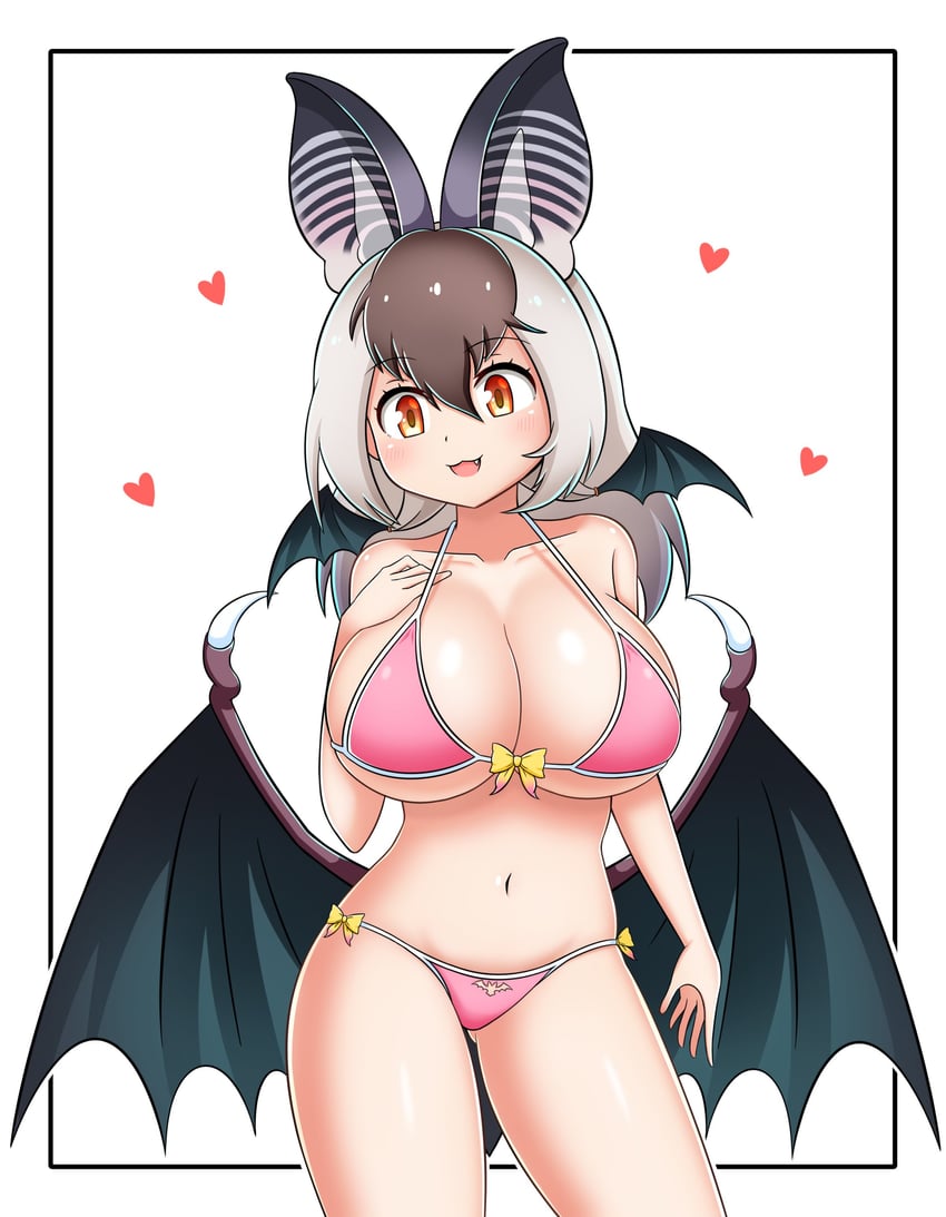 brown long-eared bat (kemono friends and 1 more) drawn by zn_(doakes00)