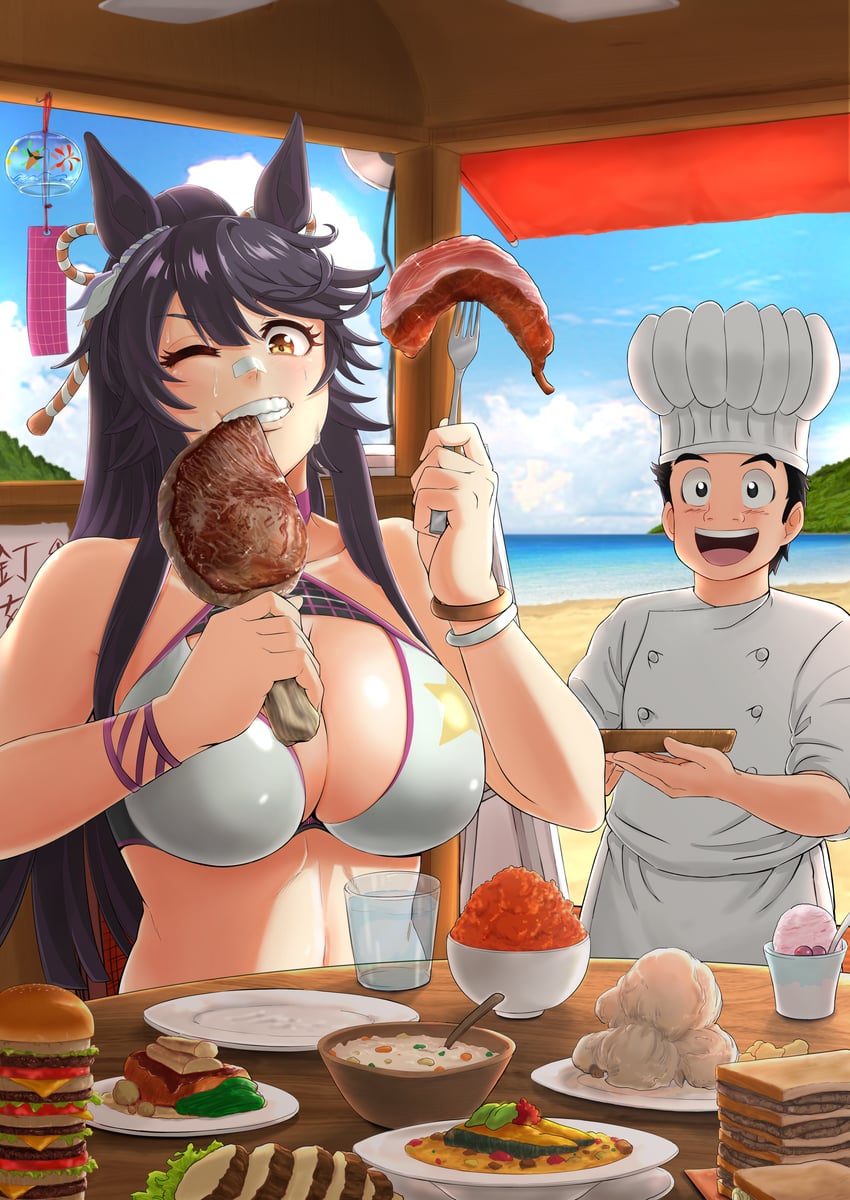 narita brian and komatsu (umamusume and 1 more) drawn by kantou_rengou