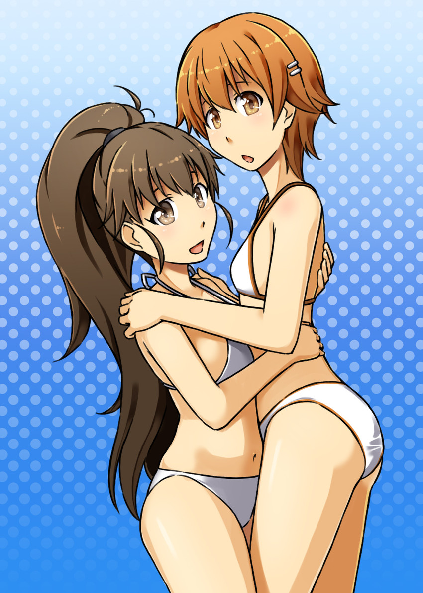 taneshima popura and inami mahiru (working!!) drawn by alto-00