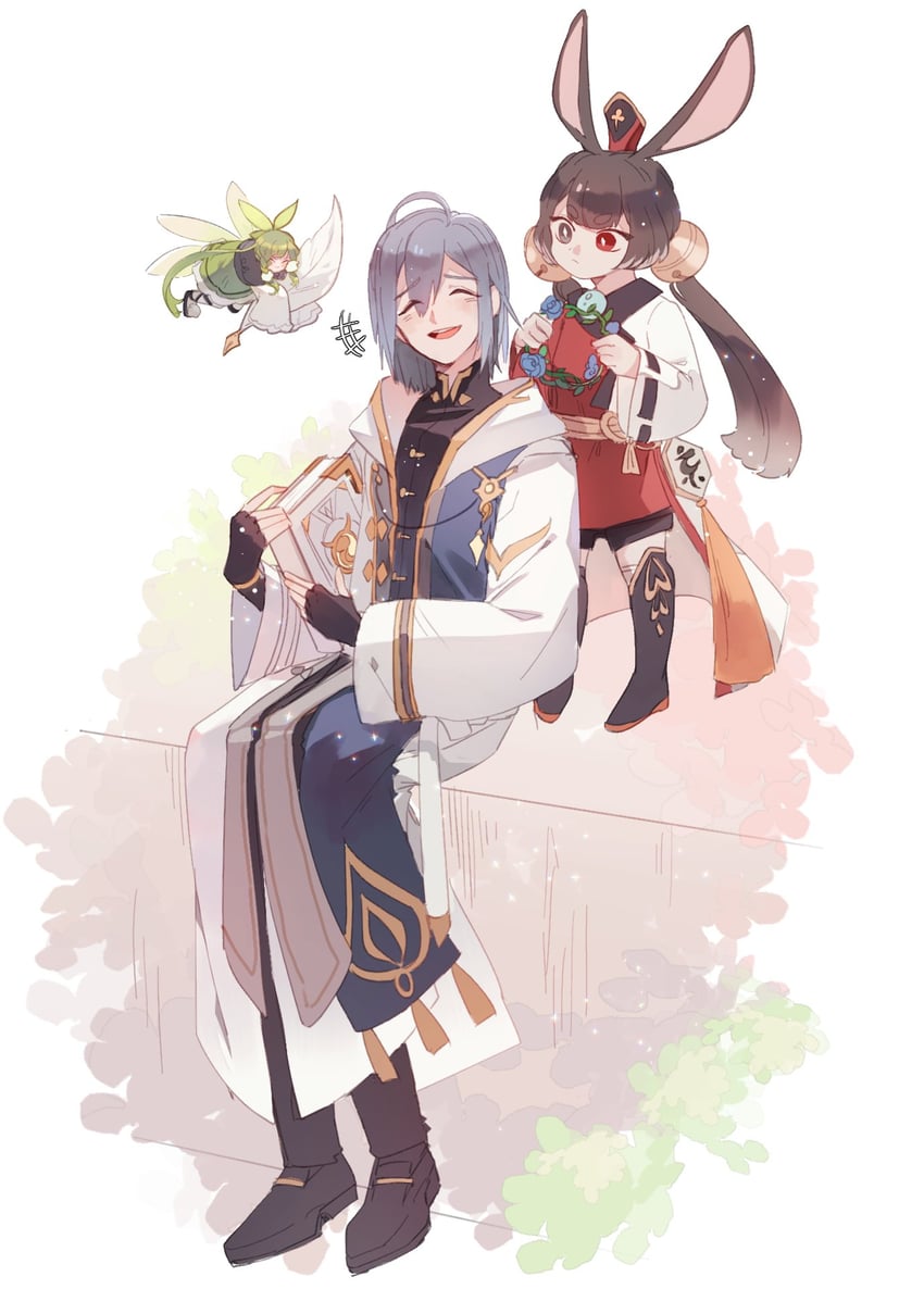 mei ling qiao, cannae le fey, and rouin (lord of heroes) drawn by dongbaegsi