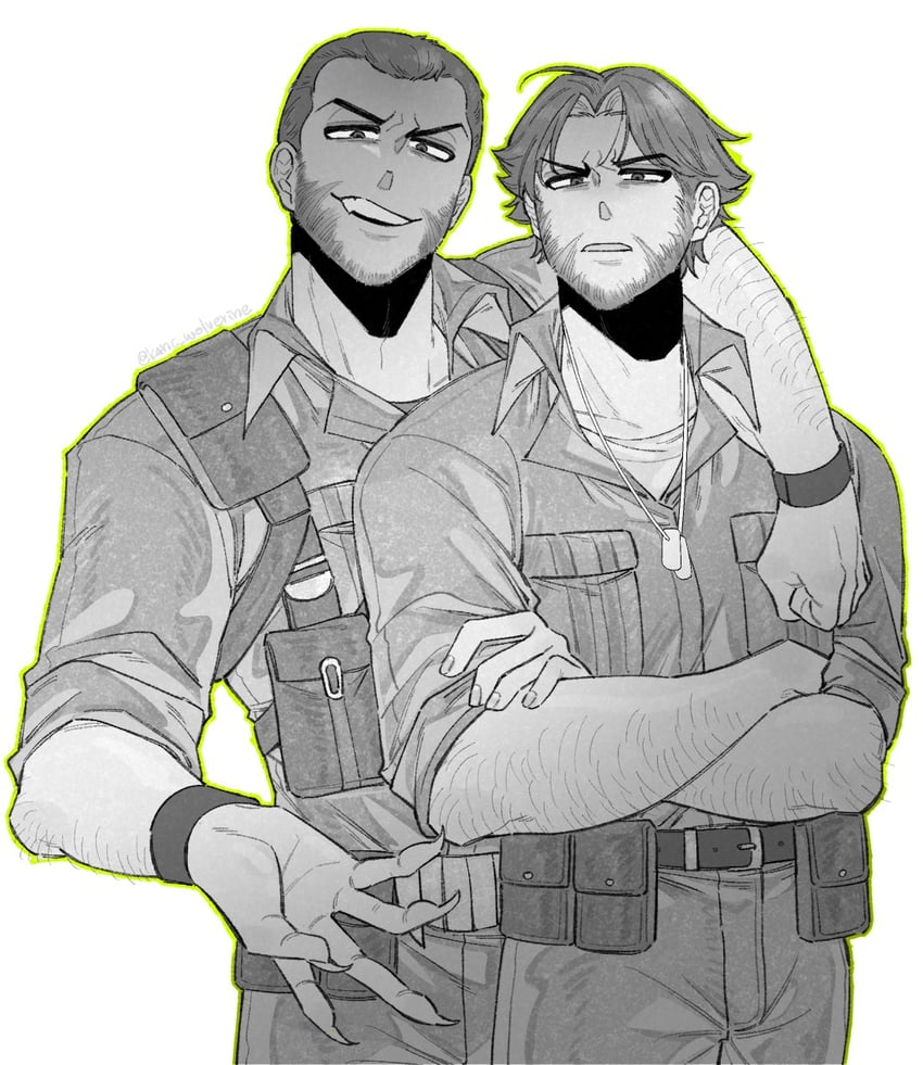 wolverine and sabertooth (marvel and 3 more) drawn by k4nc_wolverine
