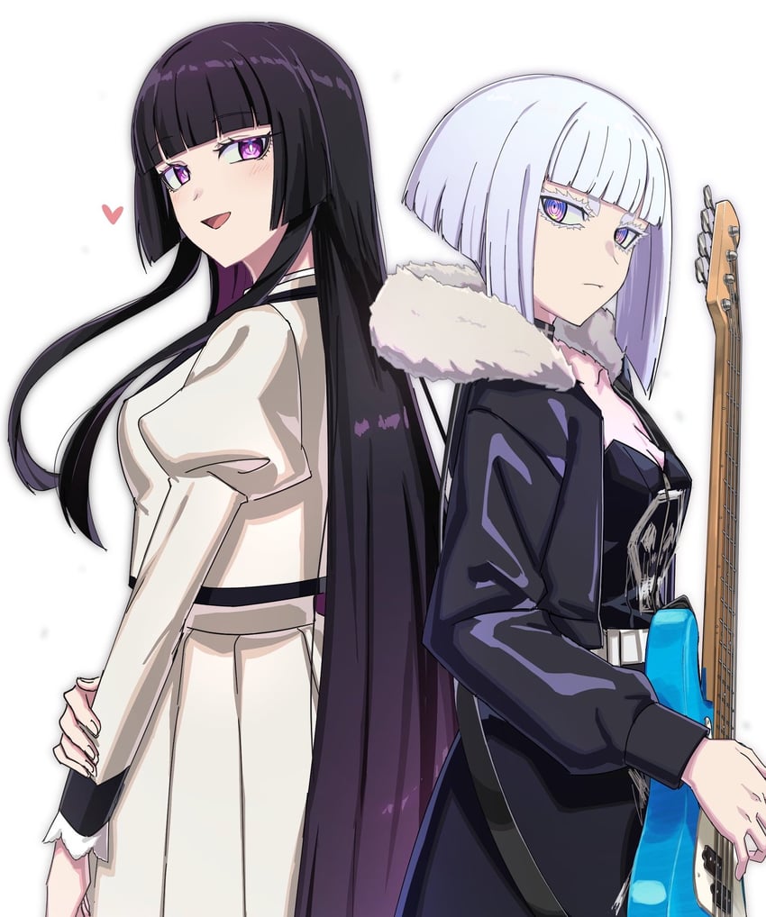 kurogane otoha and shiraya tamaki (rock wa lady no tashinami deshite) drawn by aoki_shizumi