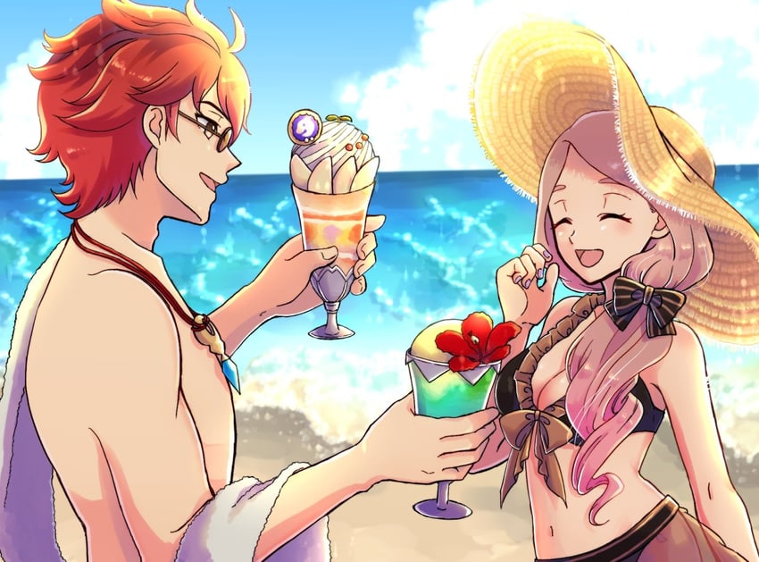 sylvain jose gautier and mercedes von martritz (fire emblem and 2 more) drawn by gogatsu_(yeaholiday)