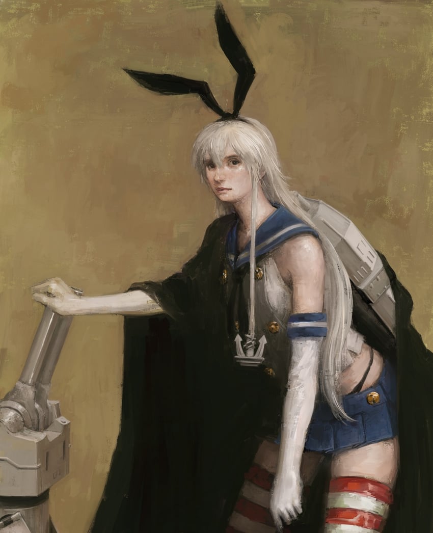 shimakaze and rensouhou-chan (kantai collection and 1 more) drawn by necyda