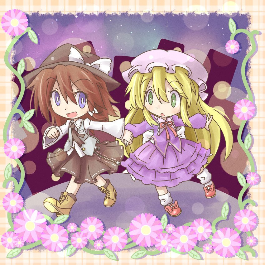 usami renko and maribel hearn (touhou) drawn by fushigi_ebi