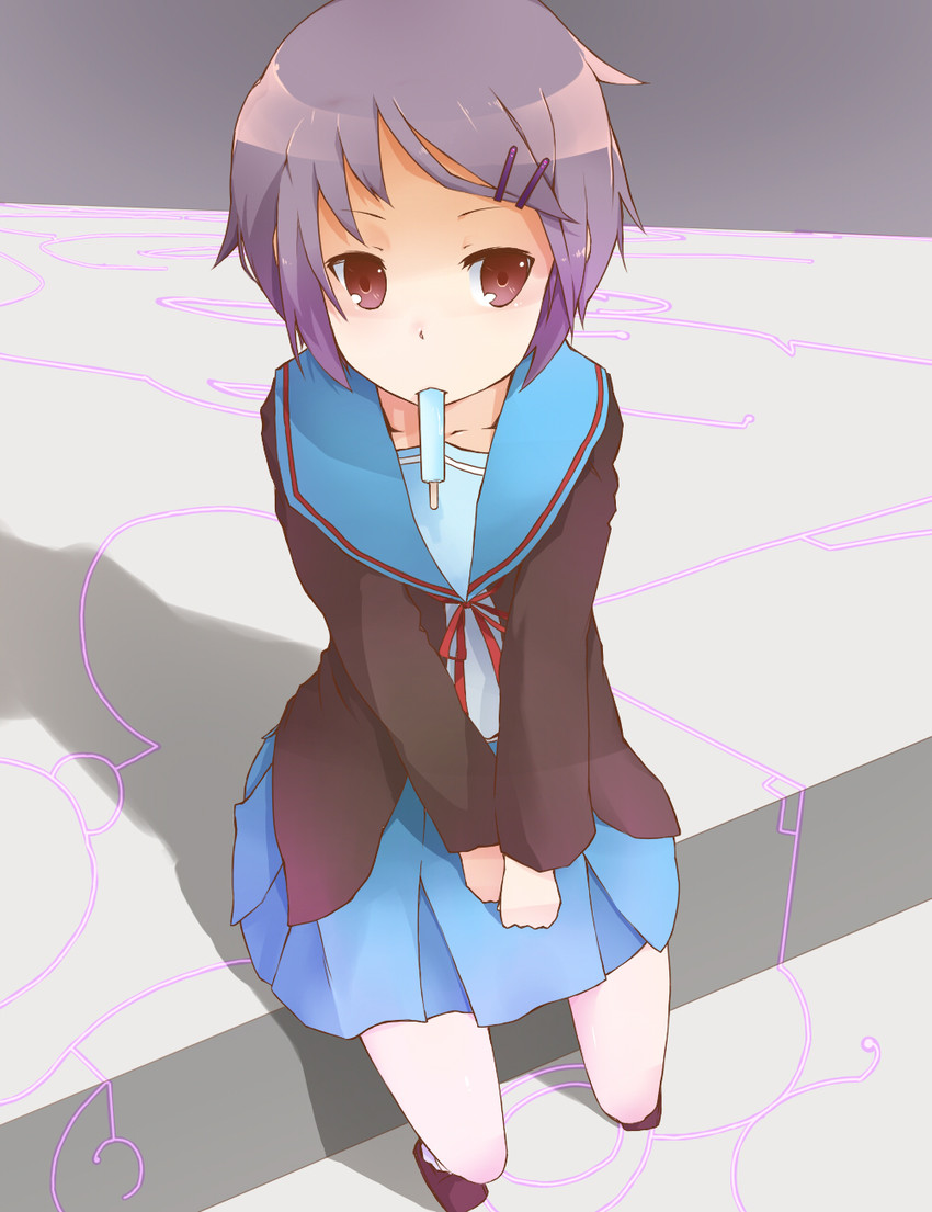 nagato yuki (suzumiya haruhi no yuuutsu) drawn by en@rain
