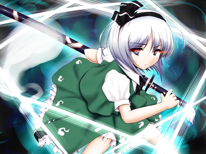 konpaku youmu (touhou) drawn by mikage_kirino